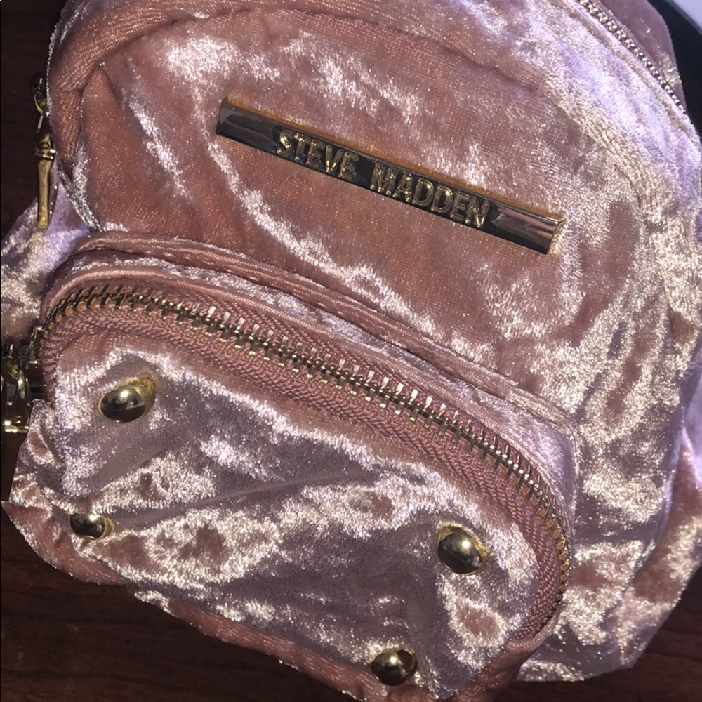 Steve Madden Crush Velvet Mini Backpack